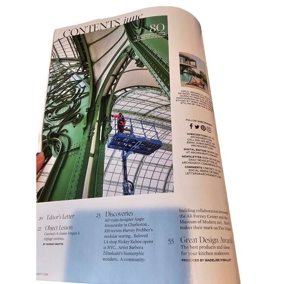 Architectural Digest Magazine June 2024 Creatives At Home Diplo Paris Olympics - Picture 4 of 11